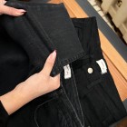 شلوار بوتکات جین مشکی و ذغالی شلوار بوتکات جین مشکی و ذغالی