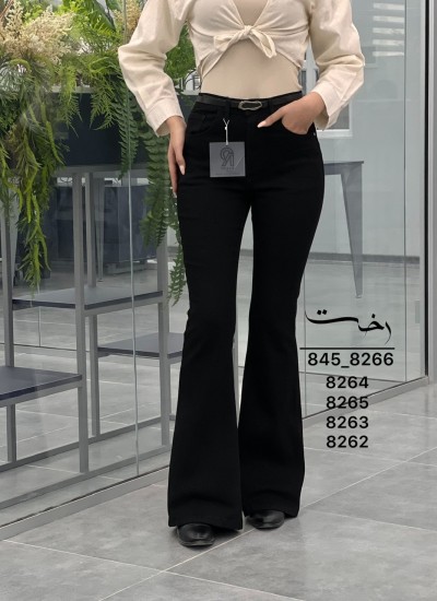 شلوار بوتکات جین مشکی و ذغالی