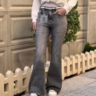 شلوار بوتکات جین مشکی و ذغالی شلوار بوتکات جین مشکی و ذغالی