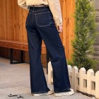 شلوار فلر بگ جین آبی