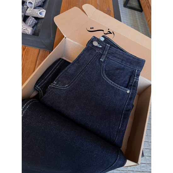 شلوار فلر بگ جین آبی