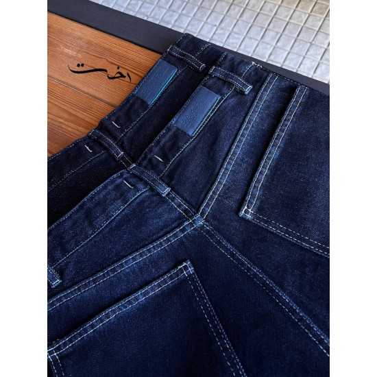 شلوار فلر بگ جین آبی