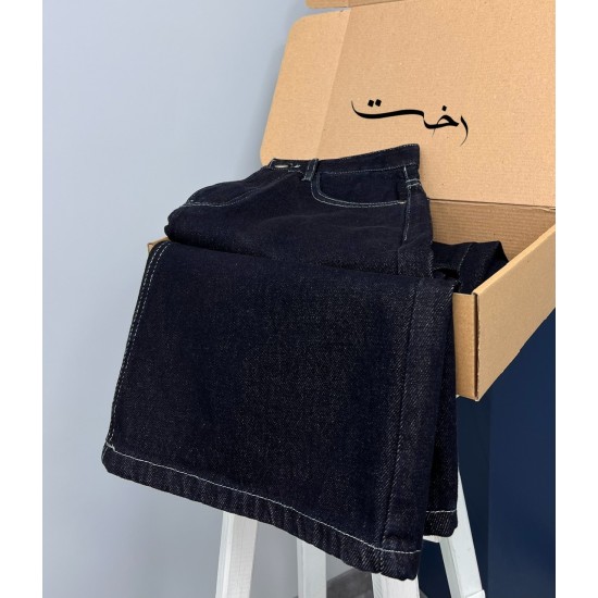 شلوار فلر بگ جین آبی