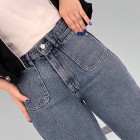 شلوار فلر بگ جین آبی ژالین شلوار فلر بگ جین آبی ژالین