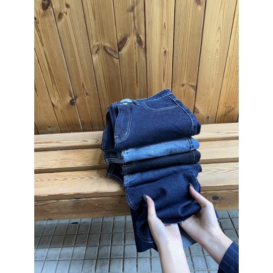 شلوار واید کات جین آبی مارسلا