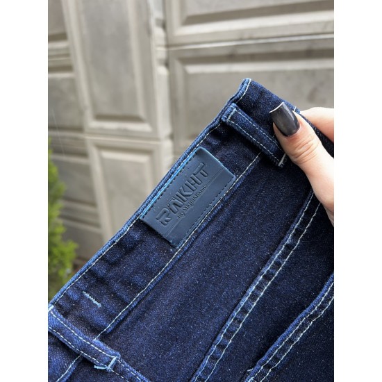 شلوار واید کات جین آبی مارسلا