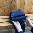 شلوار واید کات جین آبی مارسلا