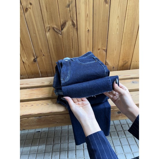 شلوار واید کات جین آبی مارسلا