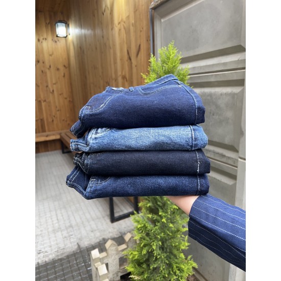 شلوار واید کات جین آبی مارسلا