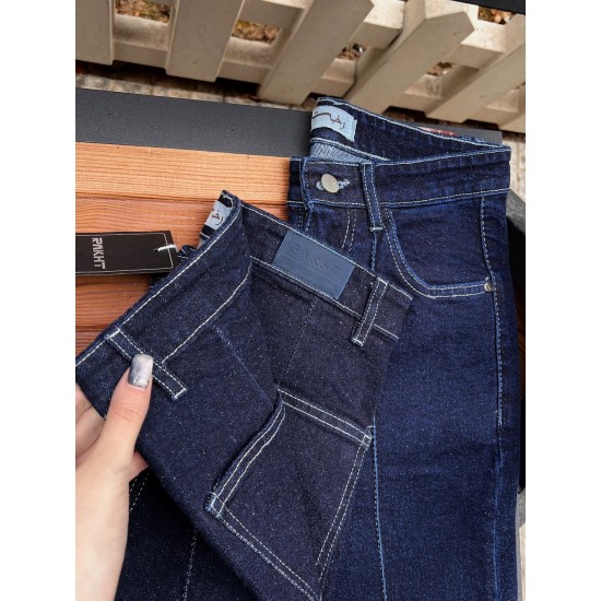 شلوار فلر واید کات جین لونا