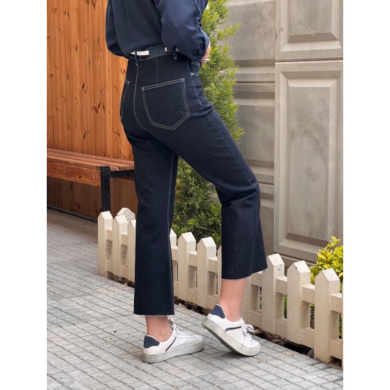 شلوار فلر واید کات جین لونا