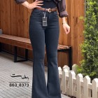 شلوار بوتکات مشکی و طوسی دانژه