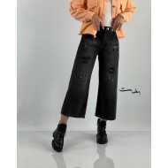 شلوار واید جین آبی و ذغالی شلوار واید جین آبی و ذغالی