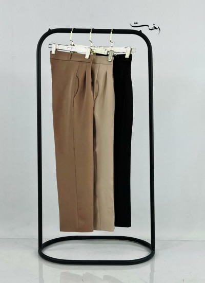 شلوار راسته استریت پارچه ای شلوار راسته استریت پارچه ای