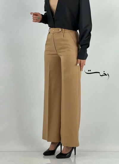 شلوار بگ پارچه ای کج راه  شلوار بگ پارچه ای کج راه