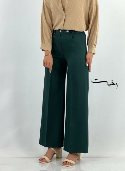 شلوار بگ پارچه ای کج راه  شلوار بگ پارچه ای کج راه