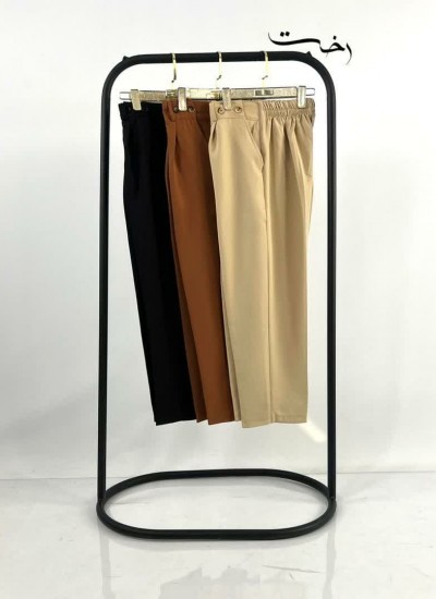 شلوار مام استایل پارچه ای بغل دکمه شلوار مام استایل پارچه ای بغل دکمه