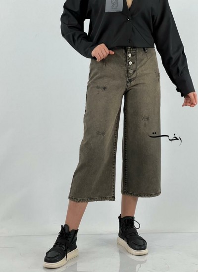 شلوار واید جین تک سایز 