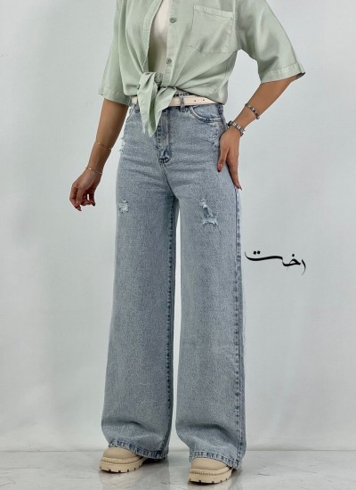 شلوار بگ جین آبی و ذغالی شلوار بگ جین آبی و ذغالی