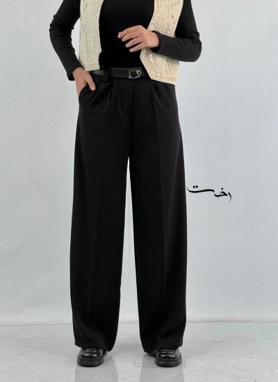 شلوار بگ کرپ پیله دار  شلوار بگ کرپ پیله دار