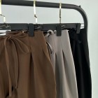 شلوار بگ پارچه ای کمربند دار
