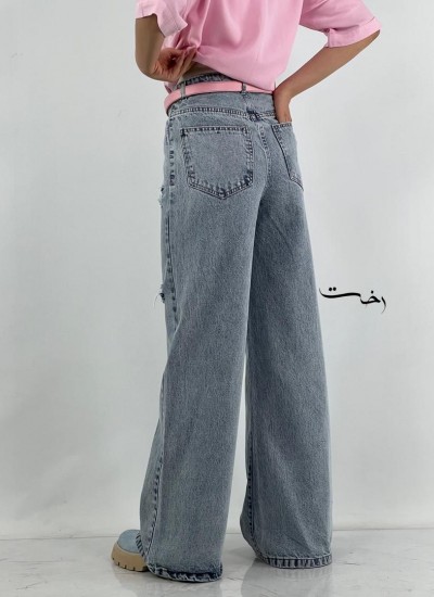 شلوار سوپر بگ جین زاپدار شلوار سوپر بگ جین زاپدار