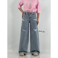 شلوار سوپر بگ جین زاپدار شلوار سوپر بگ جین زاپدار