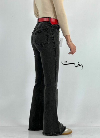 شلوار بوتکات ذغالی اسپانیش شلوار بوتکات ذغالی اسپانیش